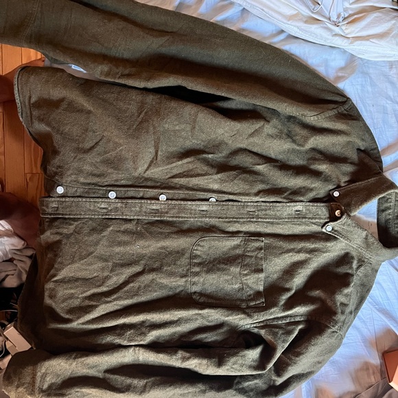 Green flannel from Muji - Picture 2 of 2